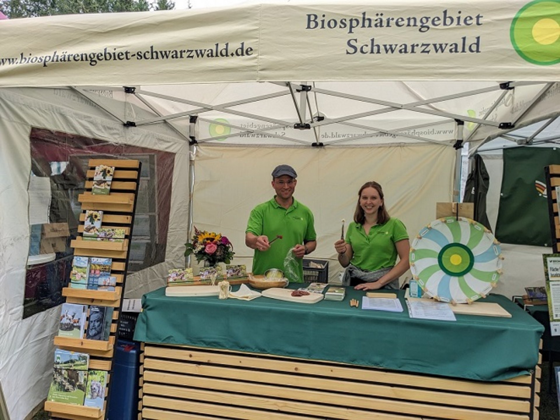 Ein Stand auf dem Biosphärenfest in Dachsberg.