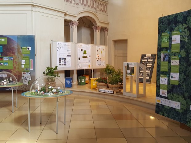 Blick in die Ausstellung zum Thema Klimawandel
