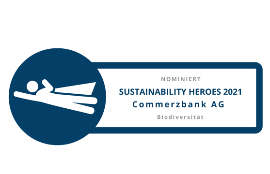 Signet "Nominiert Sustainable Heroes 2021"